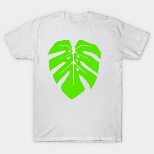 Chartreuse Monstera Leaf T-Shirt